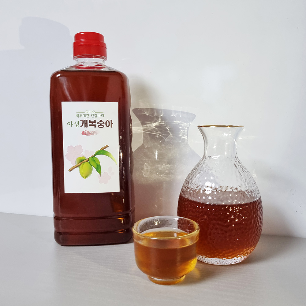 시골장터 야생 개복숭아 액기스 1000ml 효소 발효액 엑기스 원액 이미지 2