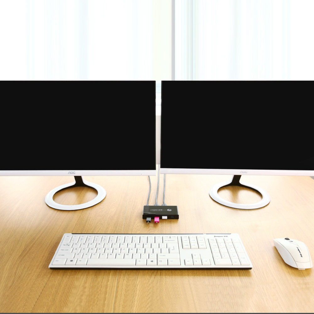 유그린 USB3.0 멀티허브 KVM 스위치 4포트/선택기 - 상세 이미지 2