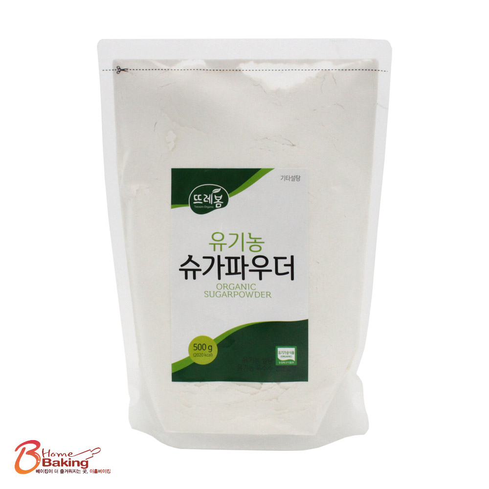 유기농 슈가파우더 500g 슈가파우더 데코 베이킹용 재료 가루설탕 분말 분당 파우다 - 상품 이미지
