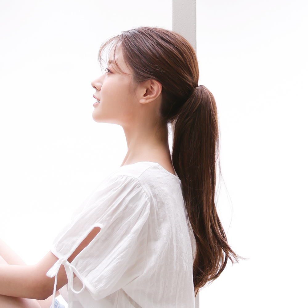 포니테일가발 집게 달비 가발 레이어드 S컬 웨이브 - 상세 이미지 3