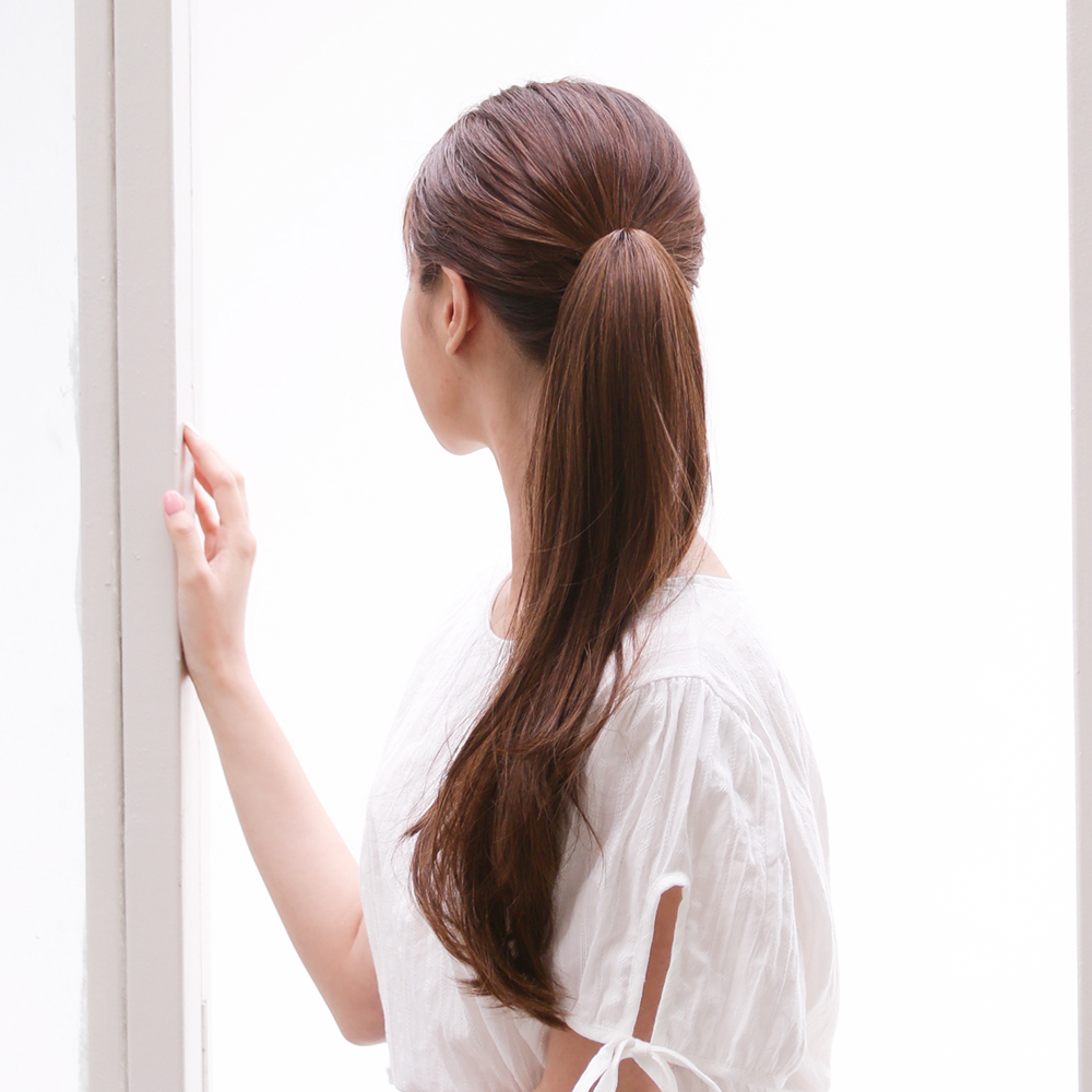 포니테일가발 집게 달비 가발 레이어드 S컬 웨이브 - 상세 이미지 5