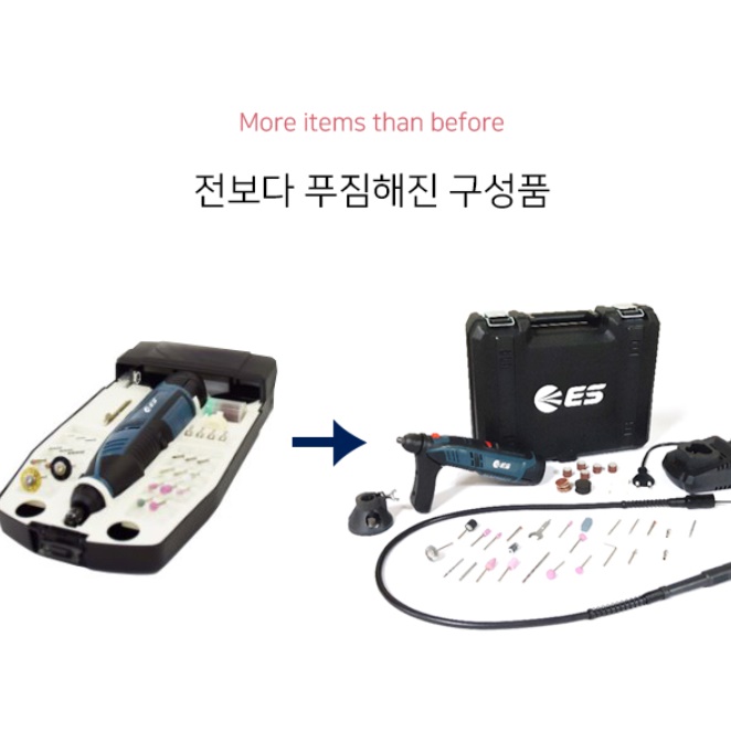 소형그라인더 액세서리 세트 탁상용 미니그라인더 배터리 충전식 무선핸드 그라인더 홈파기 - 상세 이미지 2