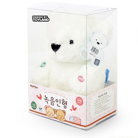 곰돌이 녹음 인형 말하는 곰인형 목소리 음성 녹음칩 누리베어 레코딩 여자 아이 아기 선물 - 상세 이미지 3