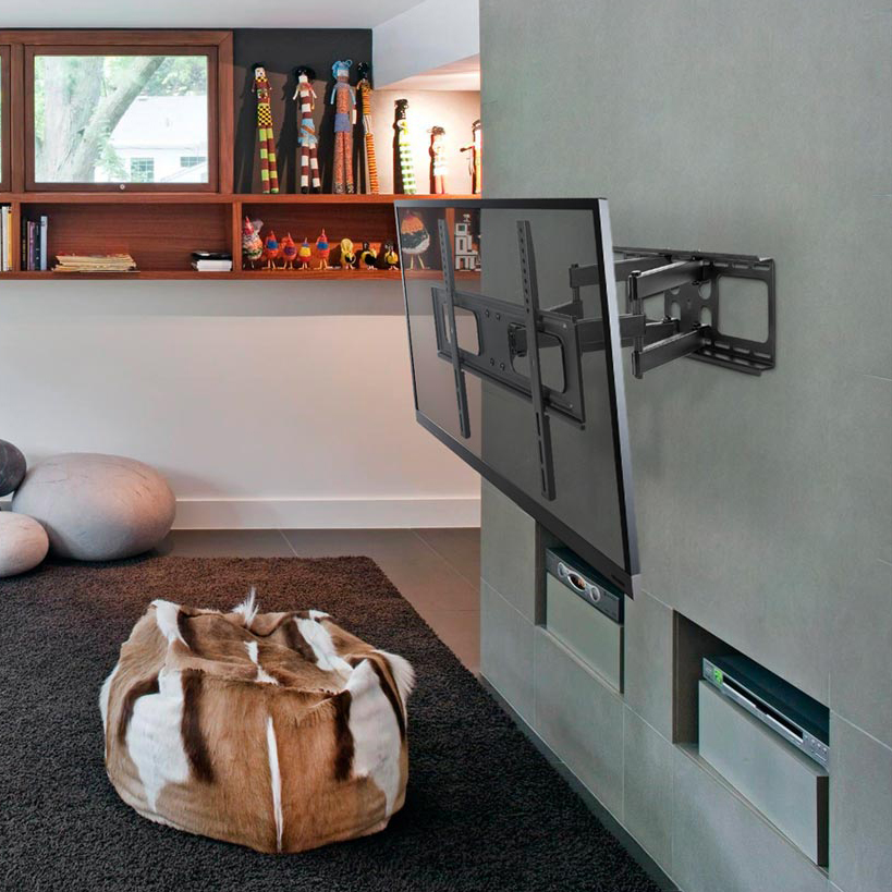 마운트뷰 MV-LPA36 TV 거치대 벽걸이 브라켓 티비 풀모션 관절형 32-75인치 삼성 LG 중소기업TV 호환