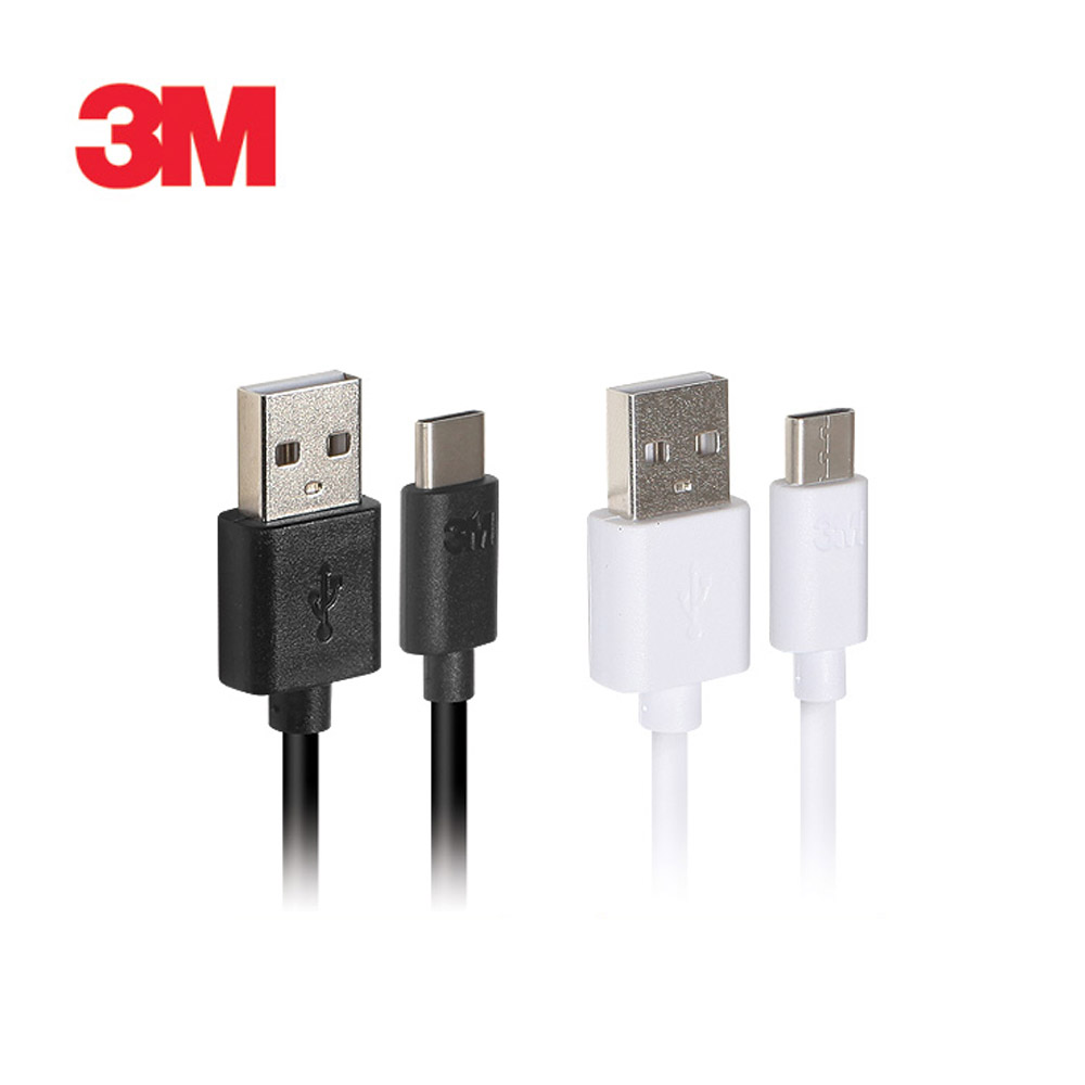 3M 한국쓰리엠 충전 데이터케이블 C타입 C-Type 3MCB-CD100 블랙 - 상세 이미지 2