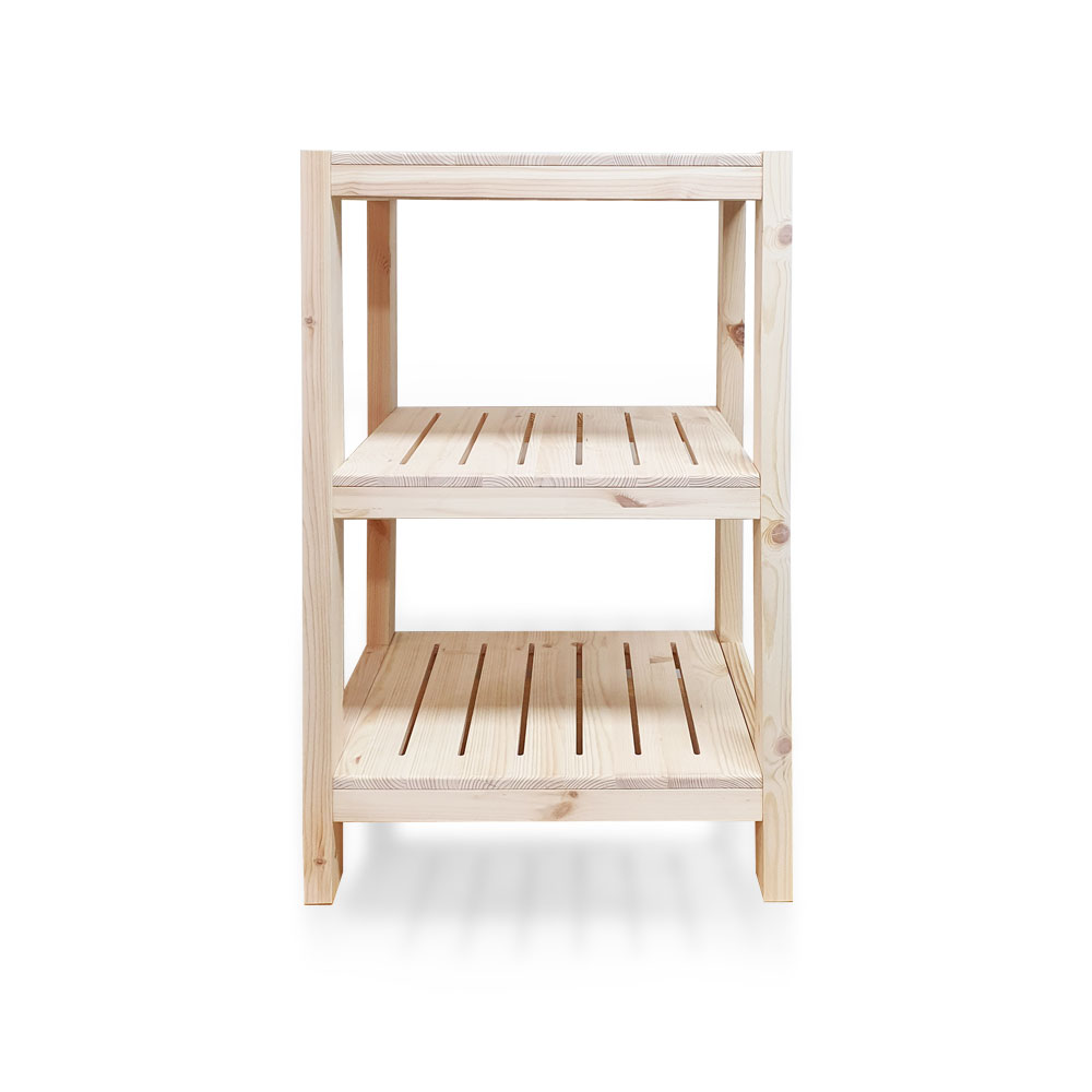 파인 우드렉 3단선반400 원목 DIY 모듈선반 수납장 신발정리대 슈즈렉