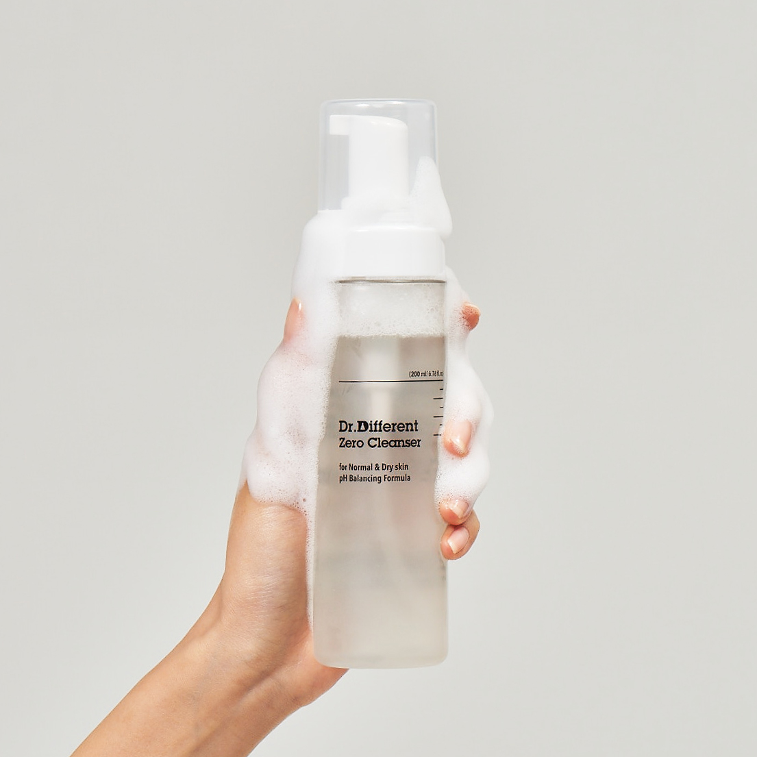 닥터디퍼런트 제로 클렌저 중건성 200ml/ 순한 약산성 미세거품 클렌징폼 - 상세 이미지 2