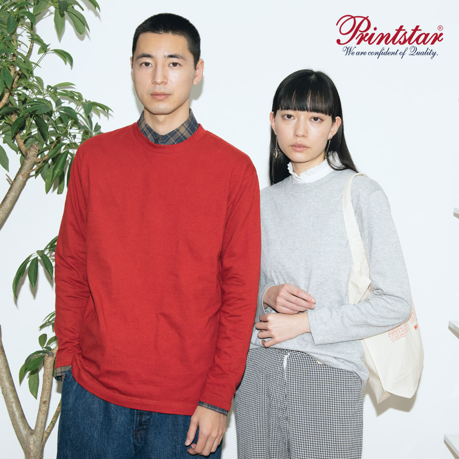 프린트스타 102-CVL 17수 베이직 라운드 긴팔티셔츠 단체티 반티 소량인쇄 1장도제작가능