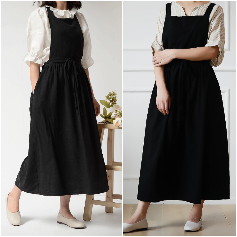 여름앞치마 어린이집 교사 선생님 요양보호사 시원한 원피스형 앞치마