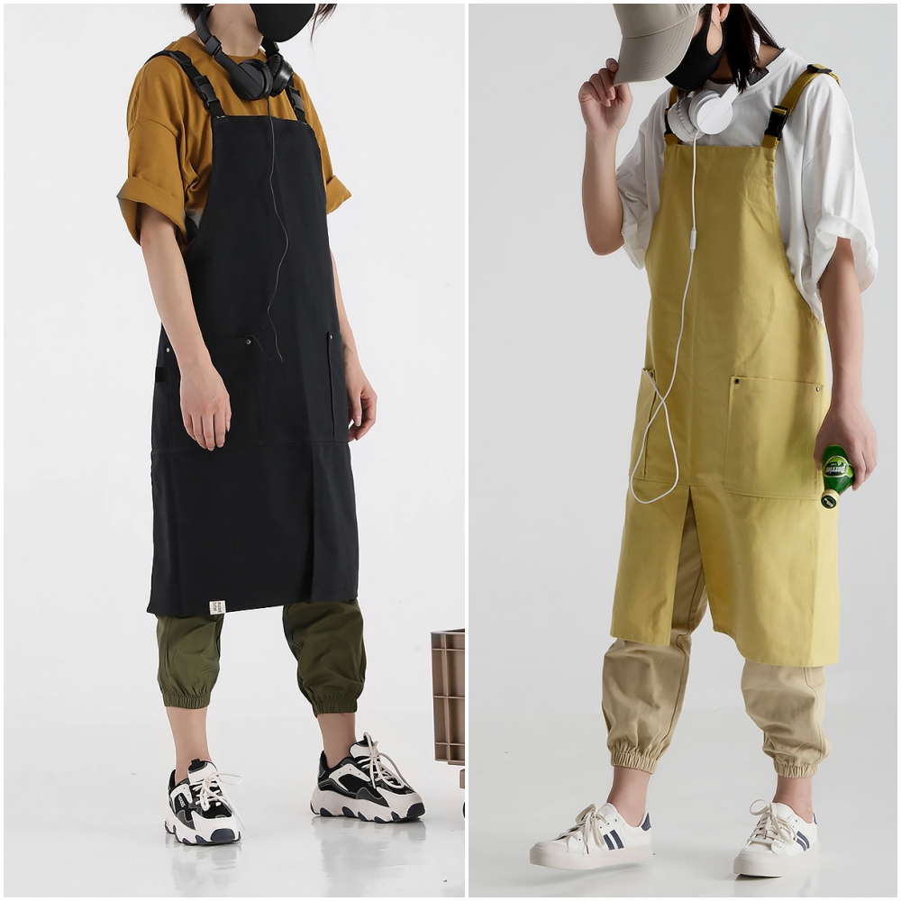 여름앞치마 어린이집 교사 선생님 요양보호사 시원한 원피스형 앞치마