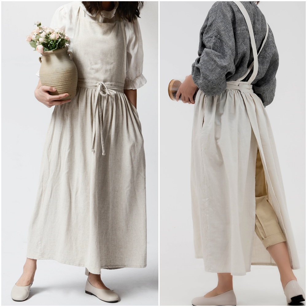 여름앞치마 어린이집 교사 선생님 요양보호사 시원한 원피스형 앞치마