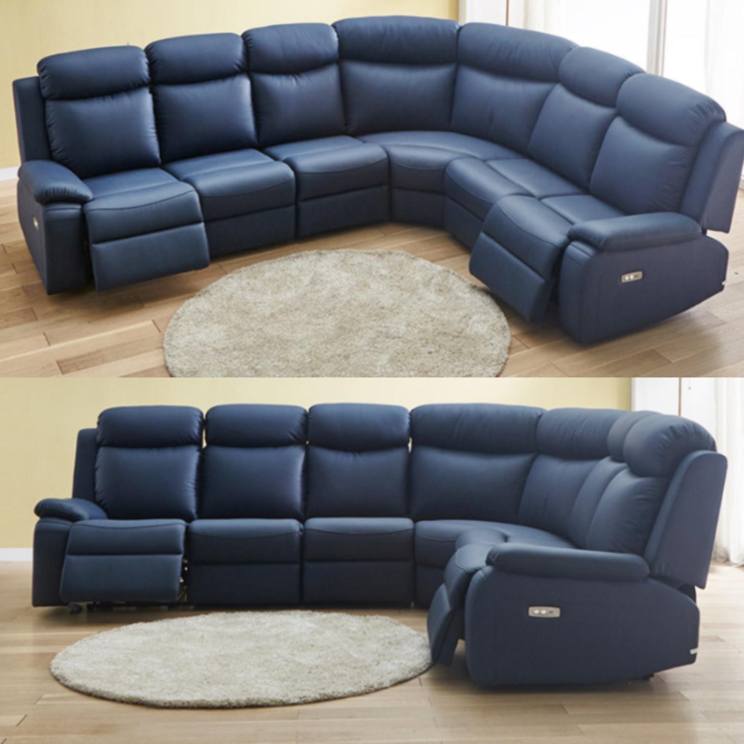 코너형 리클라이닝 기역자쇼파 카우치형쇼파 3.5인용 가죽 쇼파 명품 통가죽 고급 소파