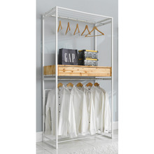 원목시스템행거 조립식 이불장 서랍 우드 행거 서랍형행거 폴딩 파티션 비키니 장 높은 벽장 - 상세 이미지 5