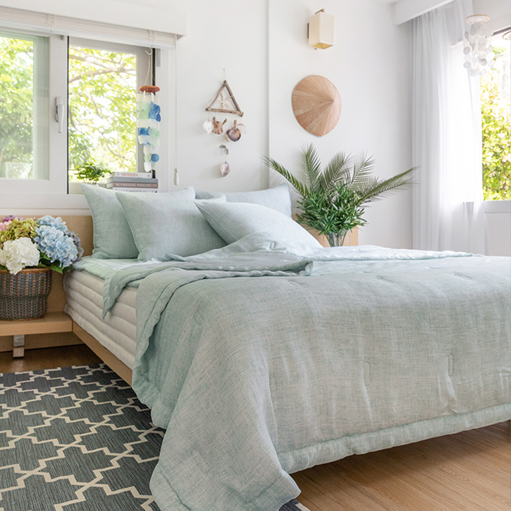 시원한 풍기인견 여름차렵이불 썸머미스트 그린 SS Q