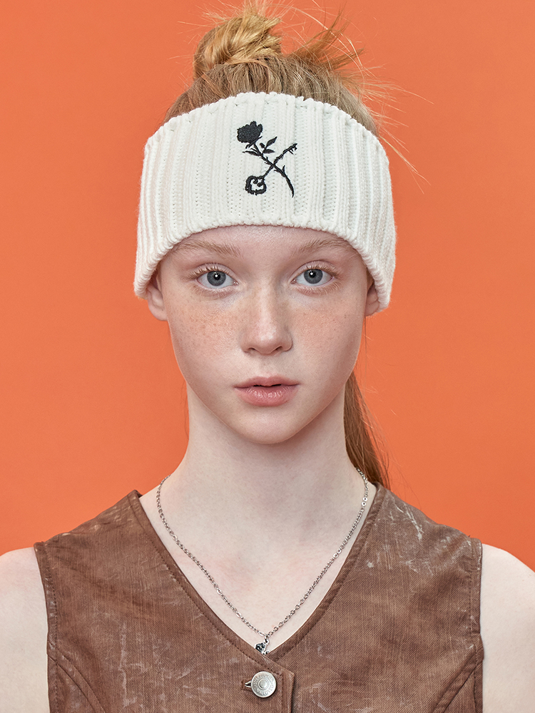 [어널로이드] ROSE HAIR BAND / 로즈 헤어밴드 / 아이보리 : UNALLOYED