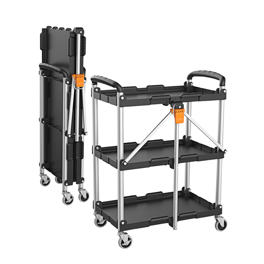 켄도 서빙 주방 접이식 카트 이동식 도서관 트롤리 북트럭 웨건 90339full