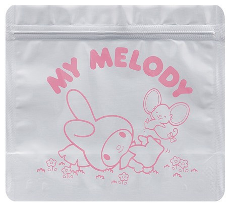 캐릭터 알루미늄 지퍼백 5P (미키, 곰돌이 푸, 도라에몽, 키티, 마이멜로디, 폼폼푸린, 시나모롤, 리틀트윈스타, 포차코) - 하카타몰