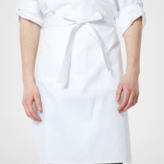 식당 업소용 요리사앞치마 쉐프 베이킹앞치마 제과제빵 앞치마 남성 고급 무지 흰색 화이트