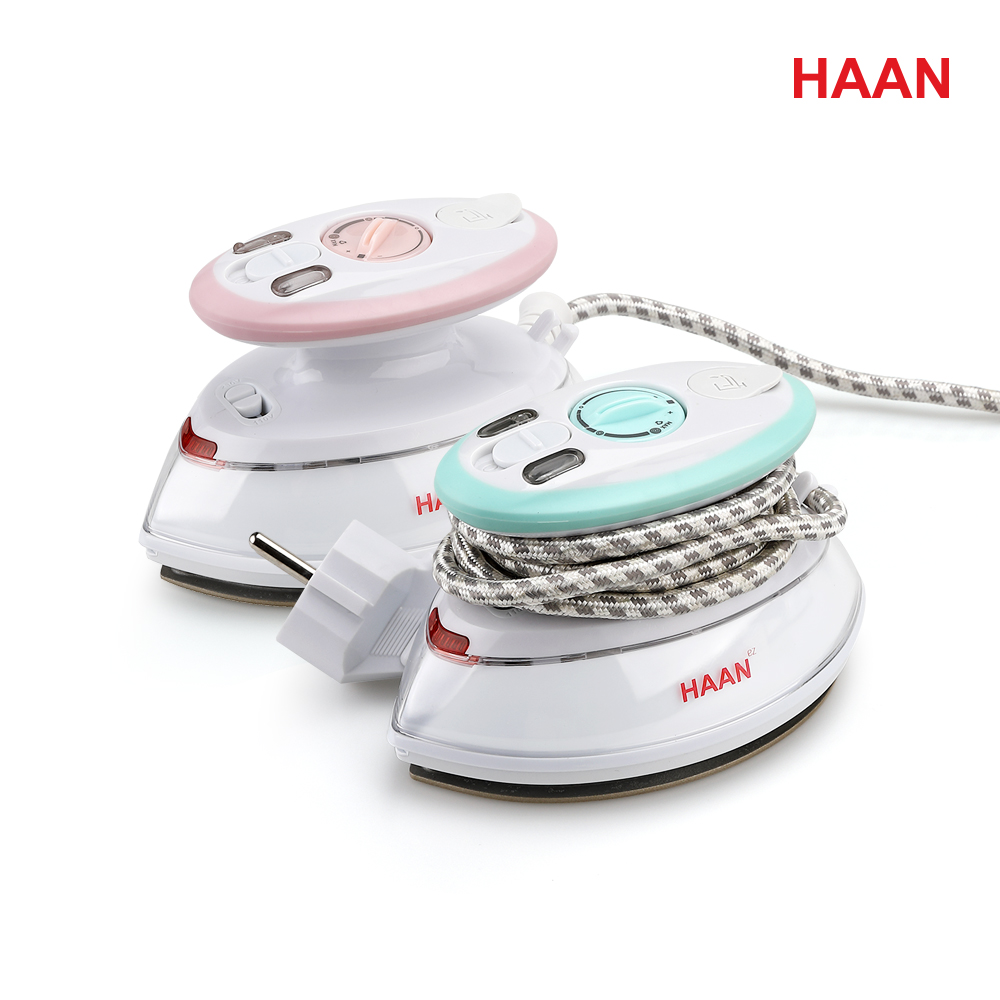 [N배송] 한경희 250도 여행용 스팀다리미 HS 미니 휴대용 소형 핑크