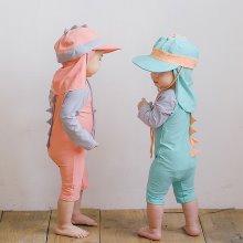 유아수영복 6개월 7개월 두돌 돌 아기수영복 여아 래쉬가드 플라워 우주복 - 상세 이미지 4