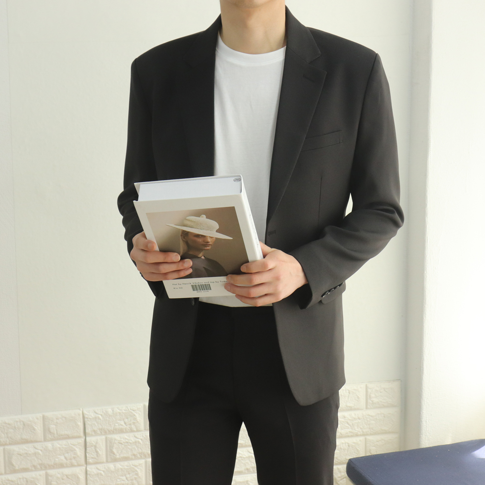 남자블레이저 남자마이 빅사이즈 정핏 정장자켓 - 상품 이미지