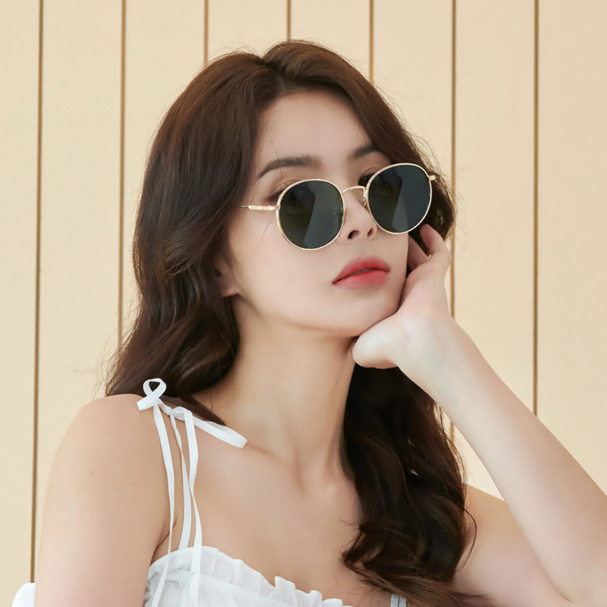 남자 여자 오버사이즈 동글이 반사광 차단 기능성 편광 미러 선글라스