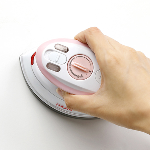 [N배송] 한경희 250도 여행용 스팀다리미 HS 미니 휴대용 소형 핑크