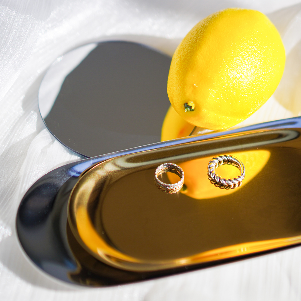 골드 실버 트레이 카페 촬영 스튜디오 인테리어 소품 - 상세 이미지 2