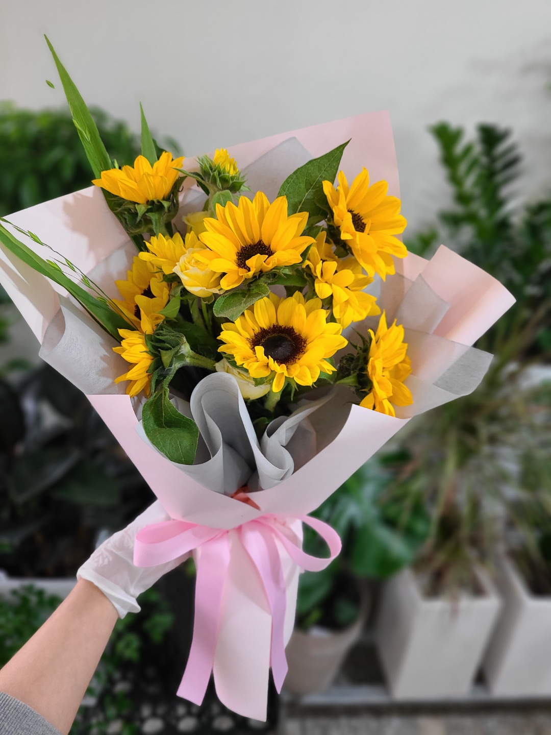해바라기 생화 꽃다발 배달 한단 화훼농가 꽃배송 꽃농장 꽃구독 여자친구 기념일 택배 - 상세 이미지 5