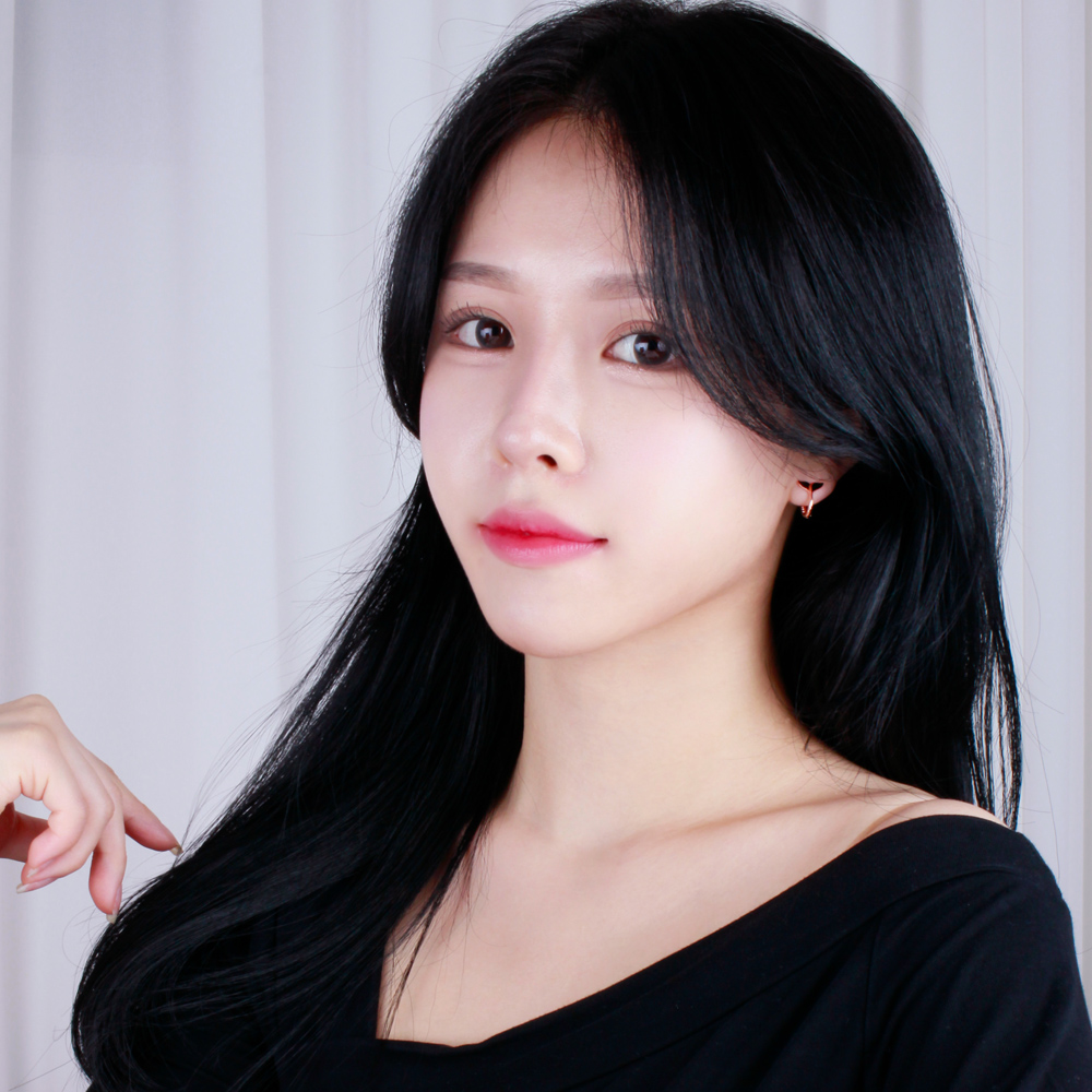 18K 고래 꼬리 귀걸이 원터치 데일리 골드 금 생일 휴가 선물 여자 20대 - 상세 이미지 4