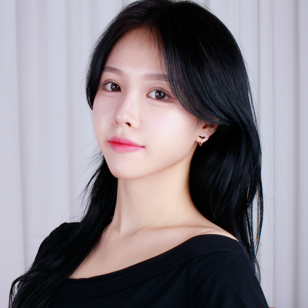18K 고래 꼬리 귀걸이 원터치 데일리 골드 금 생일 휴가 선물 여자 20대 - 상세 이미지 3