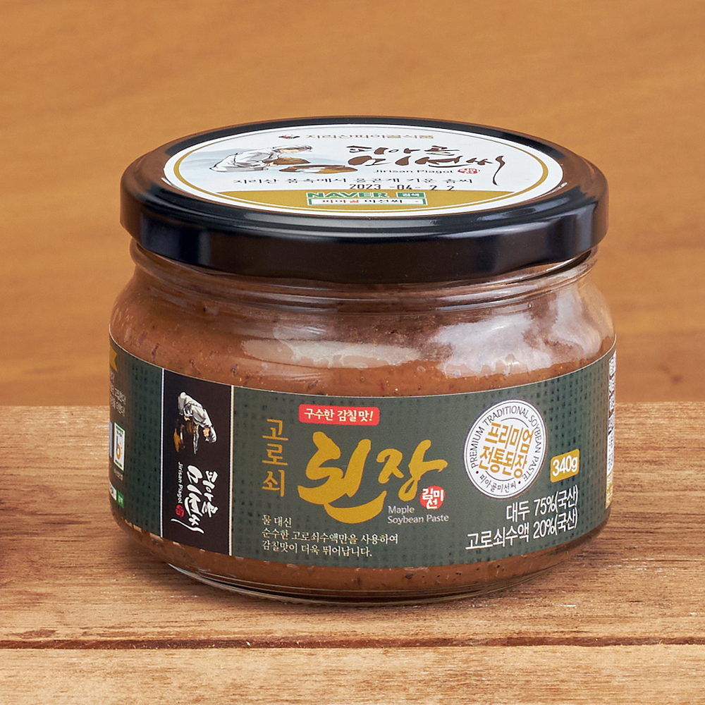 피아골미선씨 프리미엄 전통한식 고로쇠된장 340g : 피아골미선씨 쇼핑몰