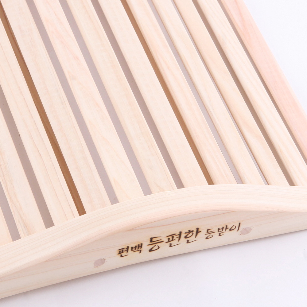 국산편백 등편한 등받이 허리쿠션 의자등받이 지압기 쿠룬타 - 상세 이미지 3