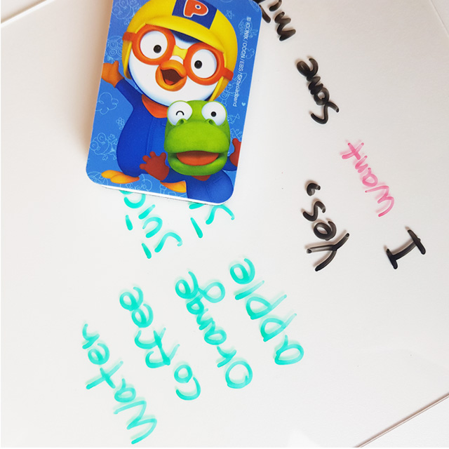 아크릴 메모 보드 미니 화이트보드 메모판 투명 보드판 이미지 6