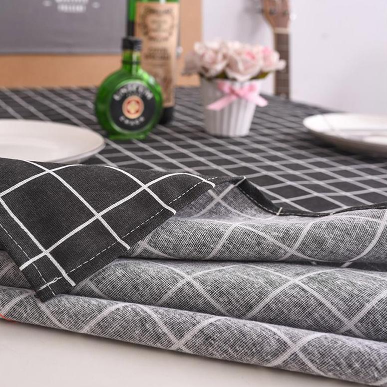 체크블랙 감성 캠핑용 테이블보 가을 캠핑테이블보 방수 캠핑 식탁 패드 커버 롤 테이블매트