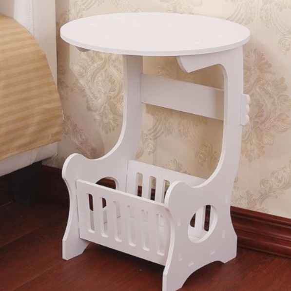 화분테이블 원형협탁 미니원형테이블 미용실 서브 티 소파 보조 간이 사이드 쇼파 뒤 선반