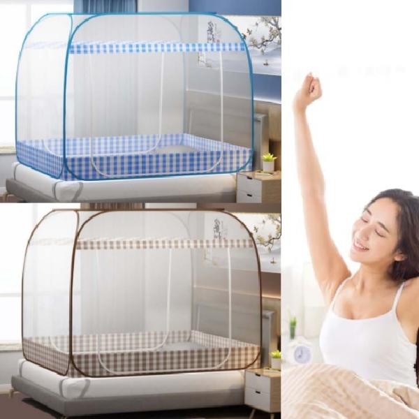 침대용 모기장 패밀리 침대 모기장 원터치 1-2인용 침대 방충망