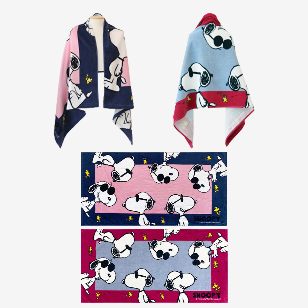 송월타올 캐릭터 비치타올 대형타올 스누피 조이50