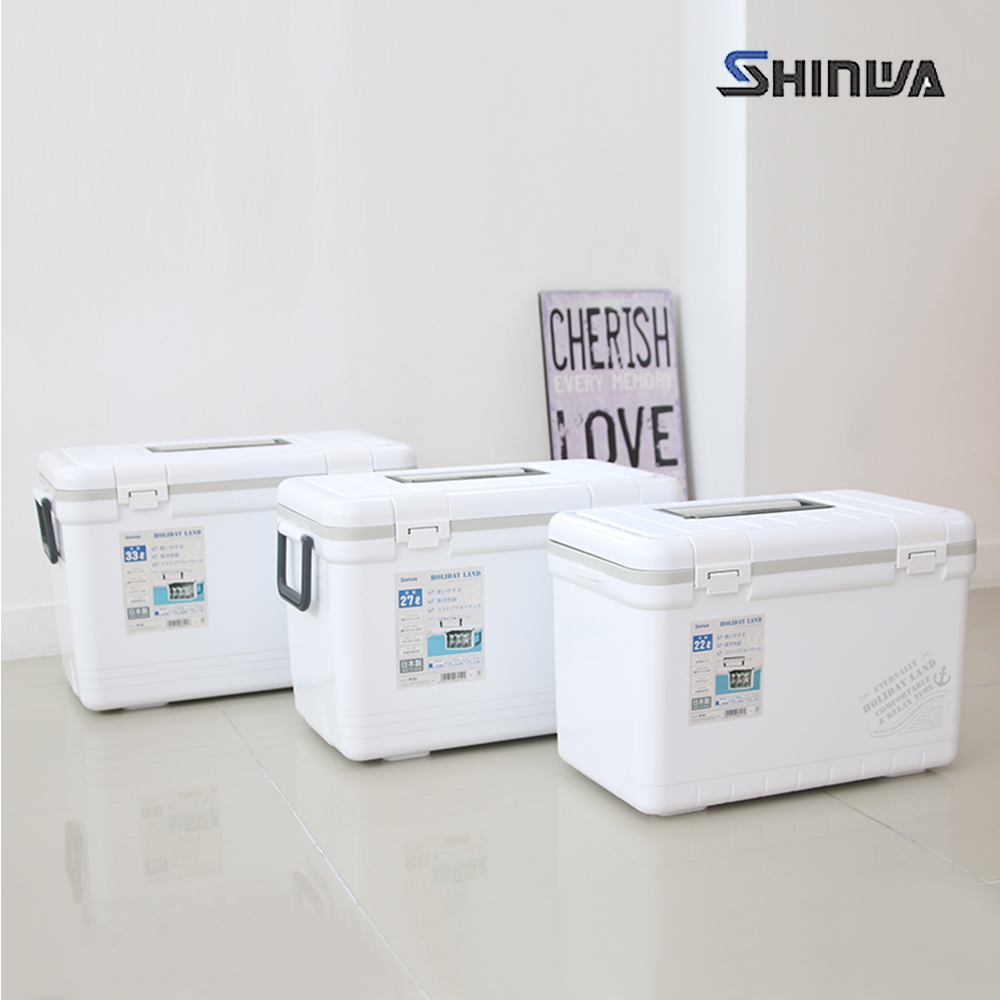 신와 휴대용 아이스박스 감성캠핑 차량용 보냉박스 쿨러 비비드 7L