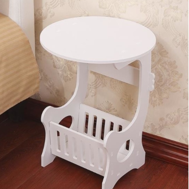 화분테이블 원형협탁 미니원형테이블 미용실 서브 티 소파 보조 간이 사이드 쇼파 뒤 선반