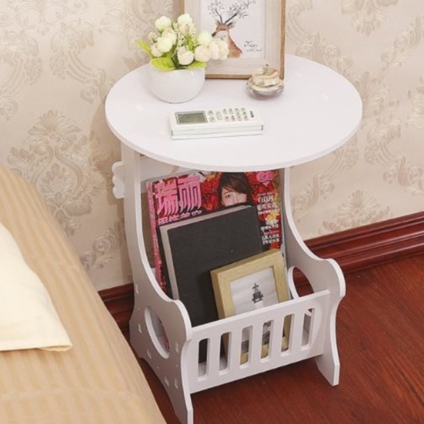 화분테이블 원형협탁 미니원형테이블 미용실 서브 티 소파 보조 간이 사이드 쇼파 뒤 선반