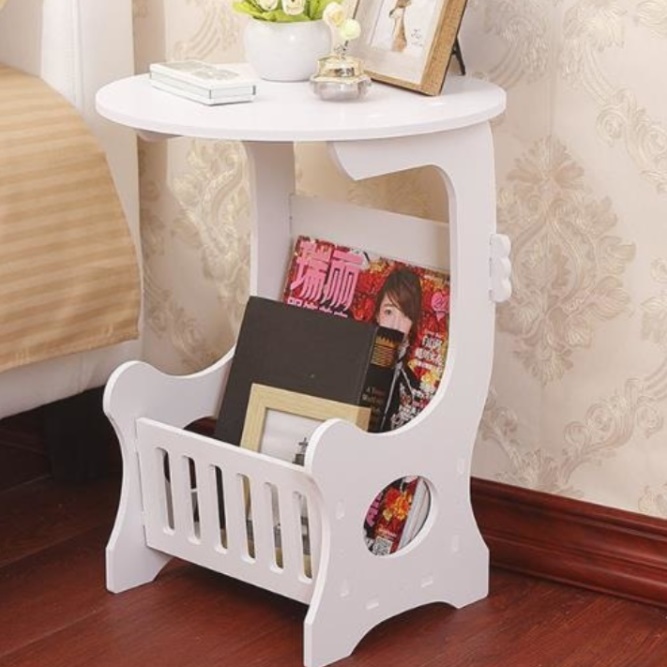 화분테이블 원형협탁 미니원형테이블 미용실 서브 티 소파 보조 간이 사이드 쇼파 뒤 선반