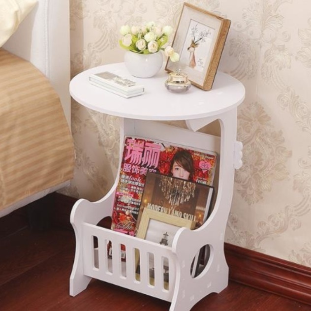 화분테이블 원형협탁 미니원형테이블 미용실 서브 티 소파 보조 간이 사이드 쇼파 뒤 선반