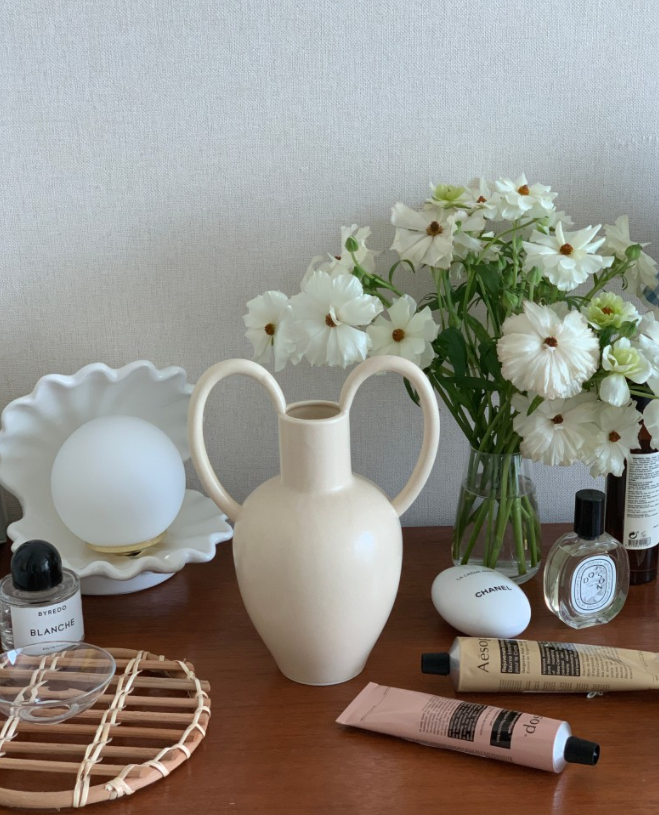 인테리어 소품 오브제 화병 vase 꽃병 하트 베이스 이미지 6