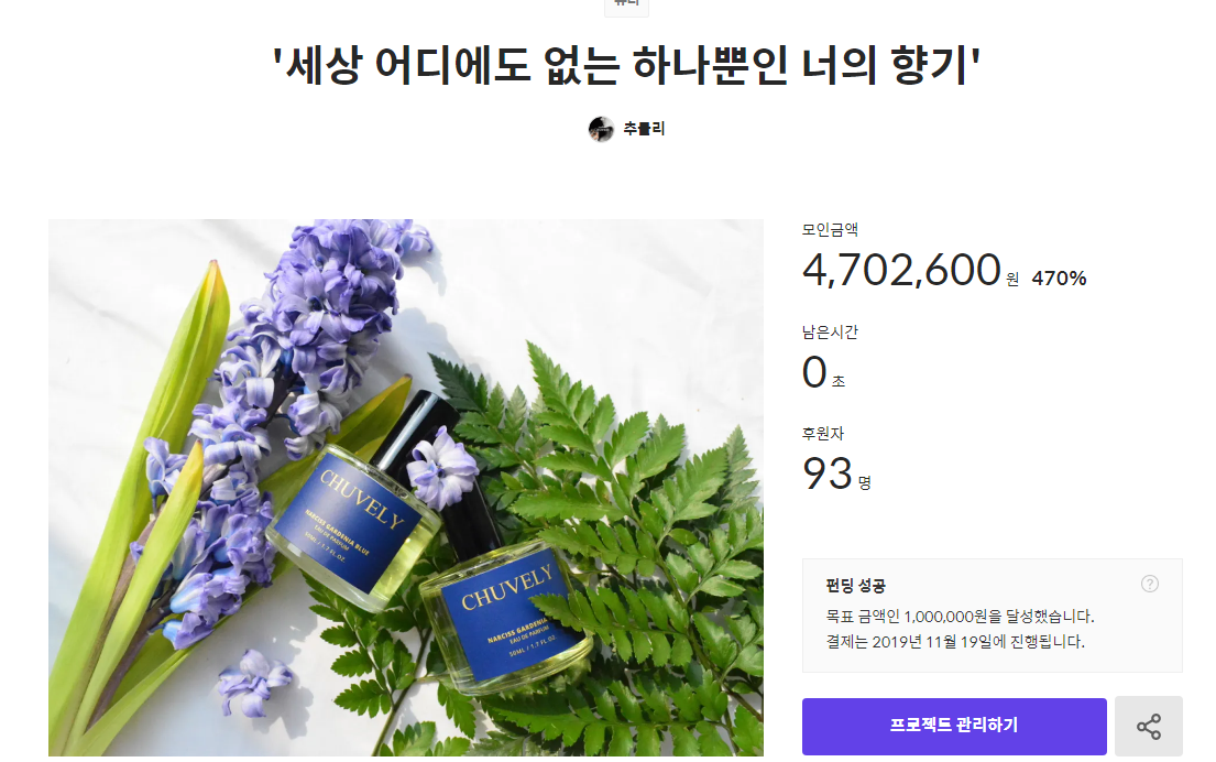 추블리 핸드메이드 향수 5종 미니어쳐 2ml 조향사가 만든 미니 니치 수제향수 - 상세 이미지 2