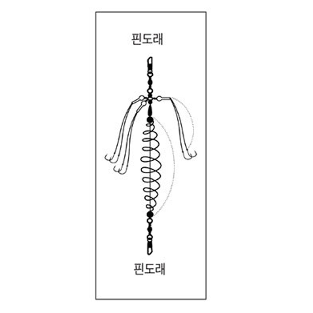백경 숭어 훌치기바늘 스프링 떡밥 카고 채비 카드 BK-857 - 상세 이미지 5