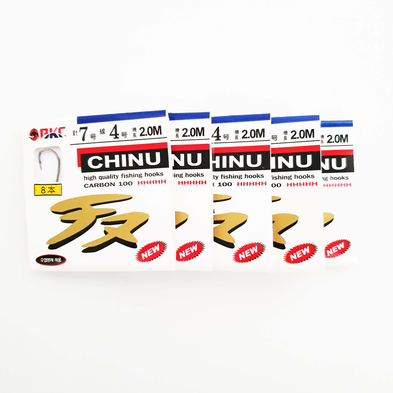 지누바늘 카드 원투 카본 감성돔묶음바늘 채비 2M BK-308 - 상세 이미지 4