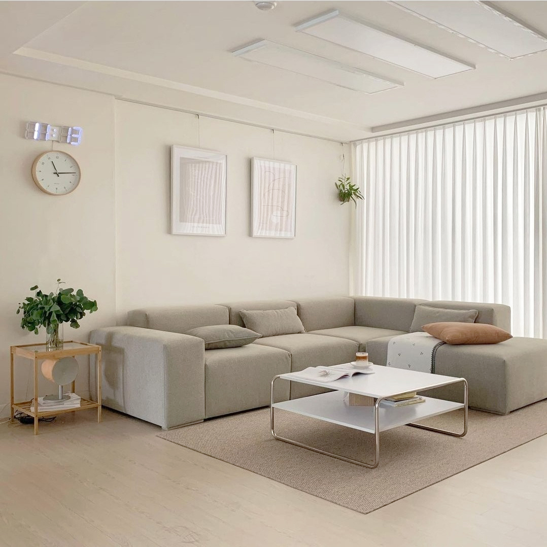 PH.7  메모리폼 이지클린아쿠아텍스패브릭 모듈 소파 (생활방수) 4인용쇼파