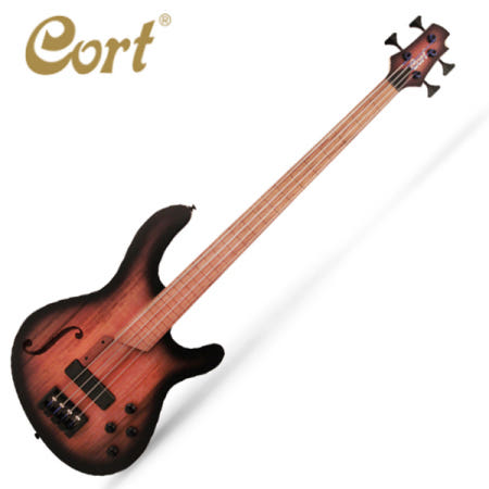 Cort - B4FL MHPZ / 콜트 프렛리스 베이스기타 [Trans Black Burst]
