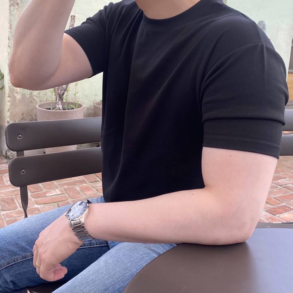 남자머슬핏반팔 어깨넓어보이는반팔 남자흰티 이미지 3